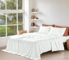 organic cotton sheets (queen size), plain weave, 4-piece set 07FC0E-D4 - KOEEK [2]