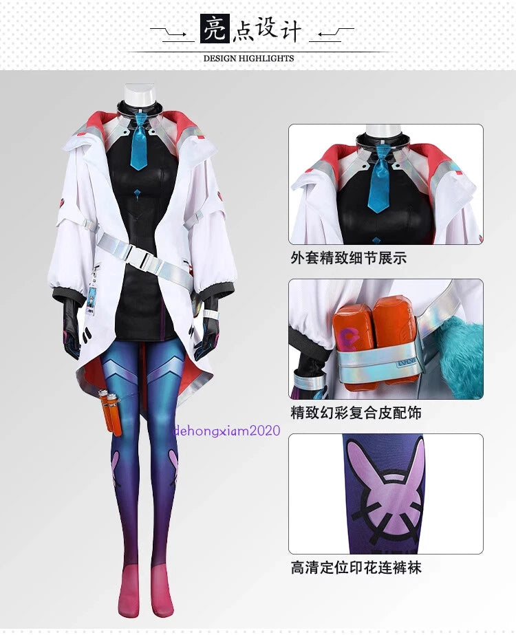 Game League of Legends Aurora Cosplay Costume Outfit LOL Halloween Full Set 07FC0E-D4 - KOEEK