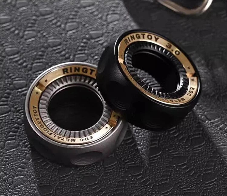 EDC Toy Fidget Spinner Mechanic Ring Fingertip Ratchet Stress Relief Fidget Gift 07FC0E-D4 - KOEEK