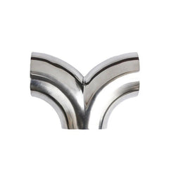 304 Stainless Steel 3 Way Y-Shape Pipe Tee Piece 90° Exhaust Polished Tube Tool 07FC0E-D4 - KOEEK