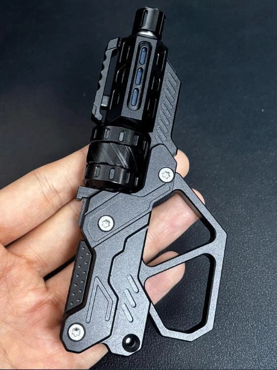 EDC Toy QT#3000 Revolver Push Slider Gun Spinner Button Fingertip Gyro 07FC0E-D4 - KOEEK