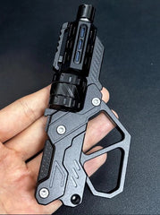 EDC Toy QT#3000 Revolver Push Slider Gun Spinner Button Fingertip Gyro 07FC0E-D4 - KOEEK