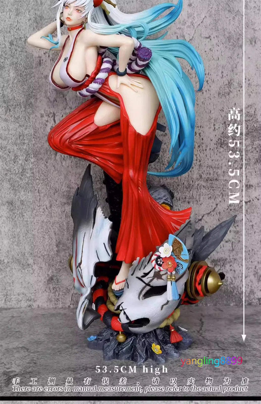Big 21" Super Yamato PVC Figure Japan Anime Model Collect Girl Statue Ornaments 07FC0E-D4 - KOEEK