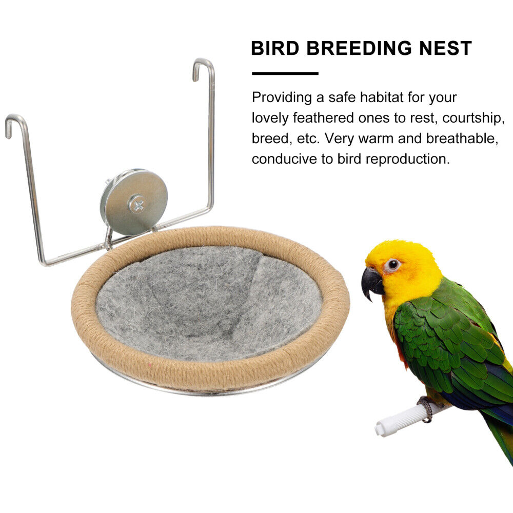 ny vevd fuglehytte Hummingbird Hanging House Hatch Canary Nest Breeding Habitat