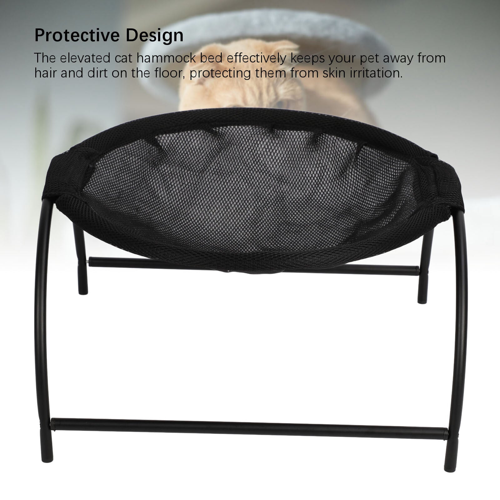 new Elevated Cat Hammock Bed Stable Comfortable Breathable Cooling for Home Indoor koeek - KOEEK