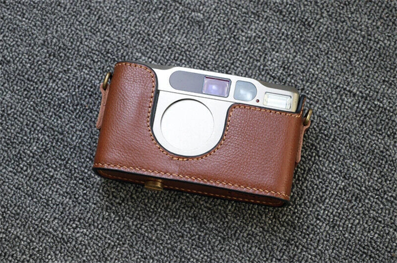 Leather Handmade Camera Half Case Protective Cover for Contax T2 07FC0E-D4 - KOEEK