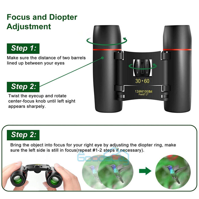 High Power Military HD 180x100 Zoom Binoculars for Hunting & Camping