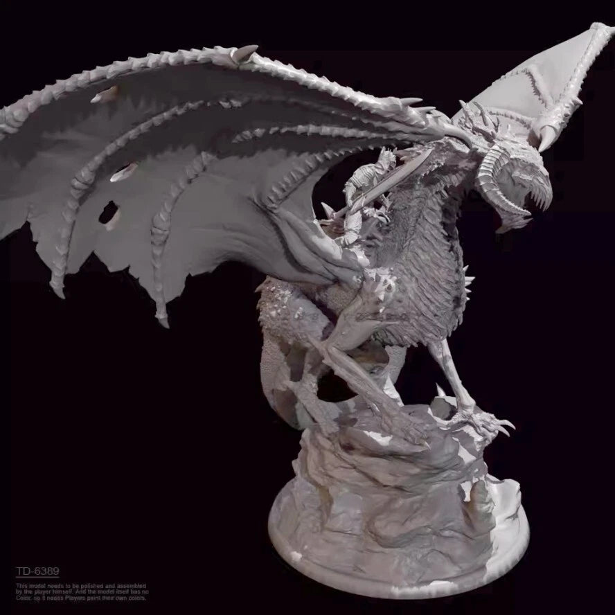 H/90mm resin figure model Fire Dragon Knight 3D printing unassembled unpainted 07FC0E-D4 - KOEEK