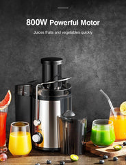 Juice Extractor, 800 Watt Centrifugal Juice Extractor, Stainless Steel, BPA-Free 07FC0E-D4 - KOEEK
