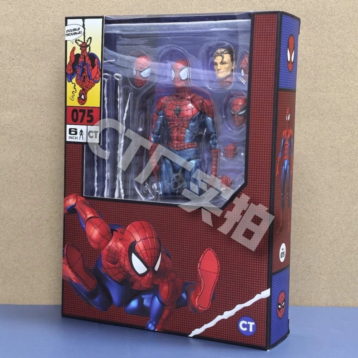 In Stock CT Toys MAFEX No.075 The Amazing Spider-Man Comic Ver. Action Figure 07FC0E-D4 - KOEEK