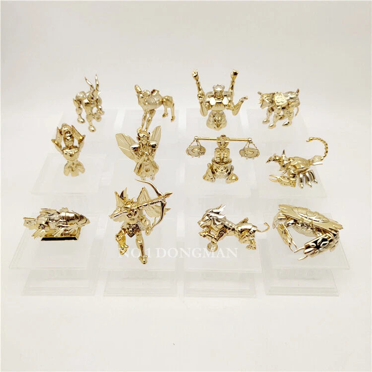 12PCS Gold Saint Seiya Myth Cloth Statue Figure Collectbles w/ Seprate Palace 07FC0E-D4 - KOEEK