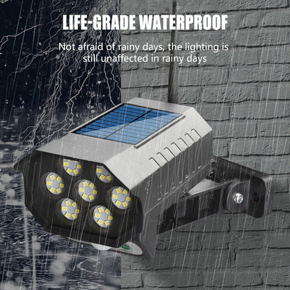 new 42 LED Solar Power PIR Motion Sensor Fake Camera Wall Light Outdoor Garden Lamp