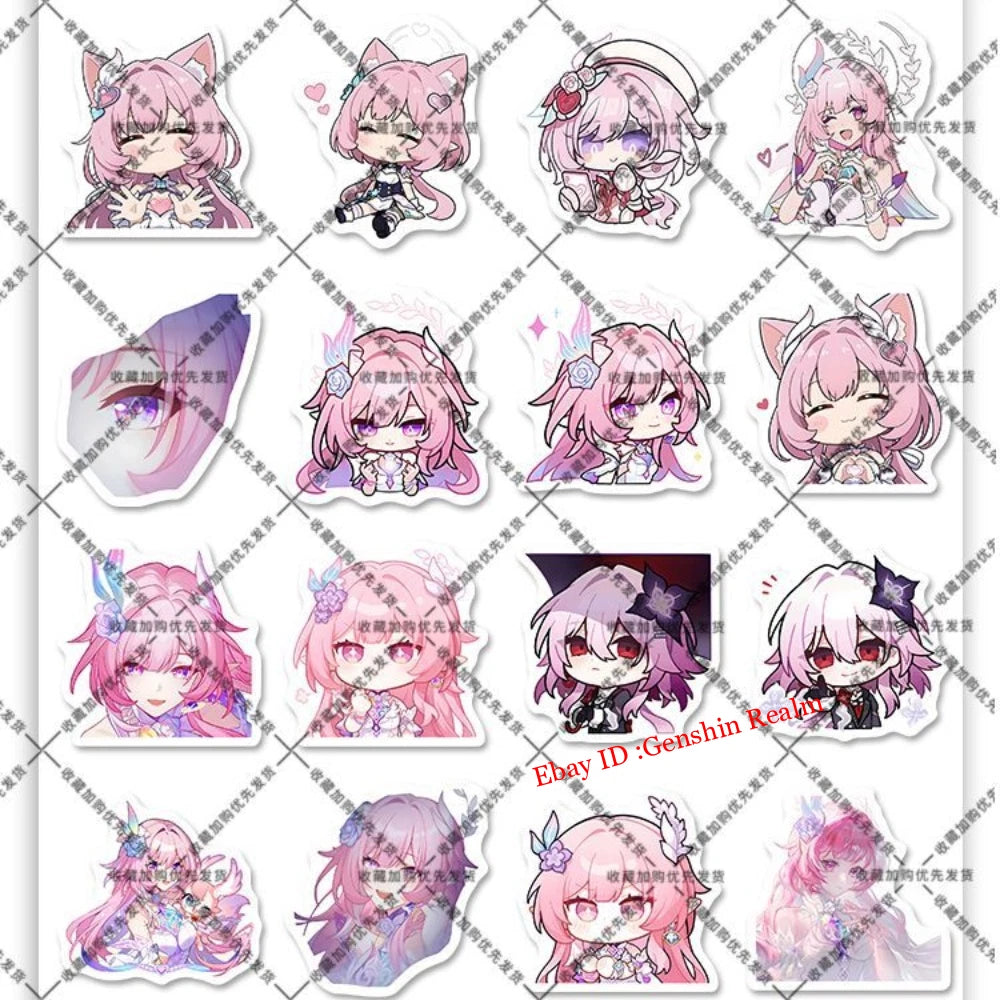 116 Pcs Anime Honkai: Star Rail Cyrene Waterproof Stickers Decoratio Gift 07FC0E-D4 - KOEEK