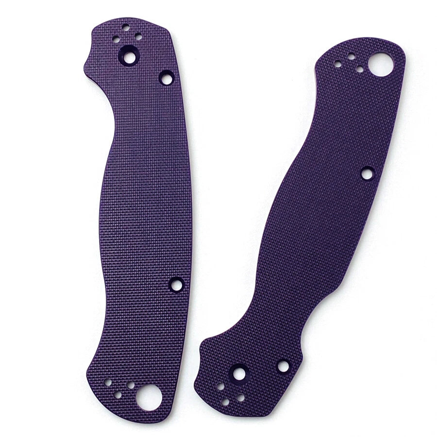 2pcs Custom Purple G10 Handle Scales For Paramilitary 2 Para 2 PM2 Folding Knife 07FC0E-D4 - KOEEK