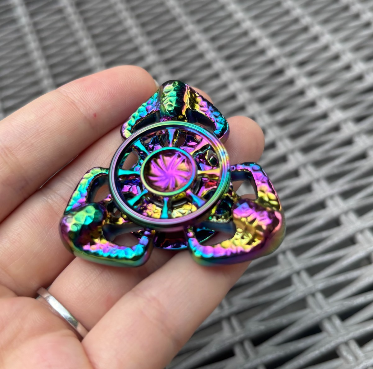 EDC Fidget Spinner Flame Butterfly Hand Spinner Stress Relief Toy Anxiety Toys 07FC0E-D4 - KOEEK