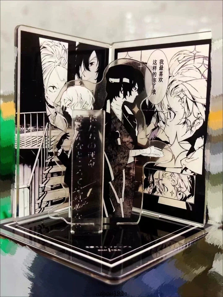 Anime Bungo Stray Dogs Dazai Osamu Scene Acrylic Desktop Stand Figure Collection 07FC0E-D4 - KOEEK
