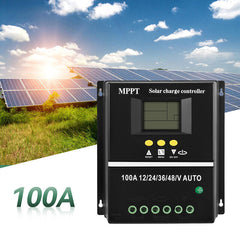 ny 100A MPPT Solar Panel Batteri PV Regulator Lade Controller AUTO 12/24/36/48V