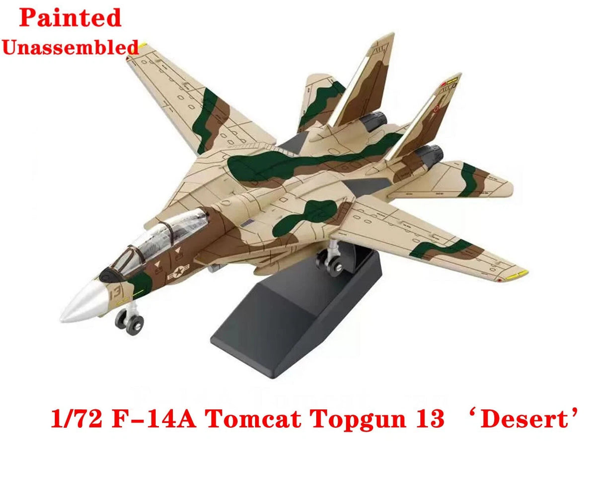 1/72 US F-14A Tomcat F-14 Fighter Topgun 13 'Desert' Plastic Painted Unassembled 07FC0E-D4 - KOEEK