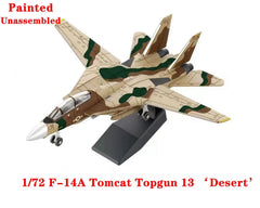 1/72 US F-14A Tomcat F-14 Fighter Topgun 13 'Desert' Plastic Painted Unassembled 07FC0E-D4 - KOEEK