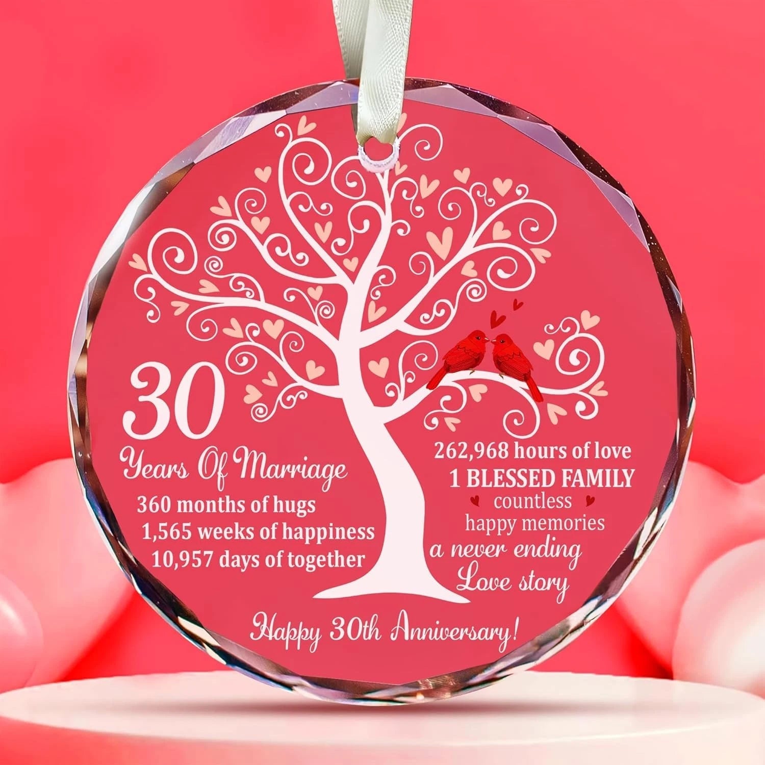 30th wedding anniversary decorations, suitable for husbands, wives, and parents 07FC0E-D4 - KOEEK