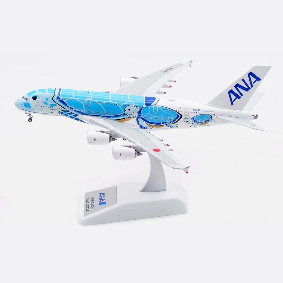 Ation 1/400 Ana Airbus A380 JA381A Blue Sea Turtle Aircraft Model Collect AVIATION - KOEEK