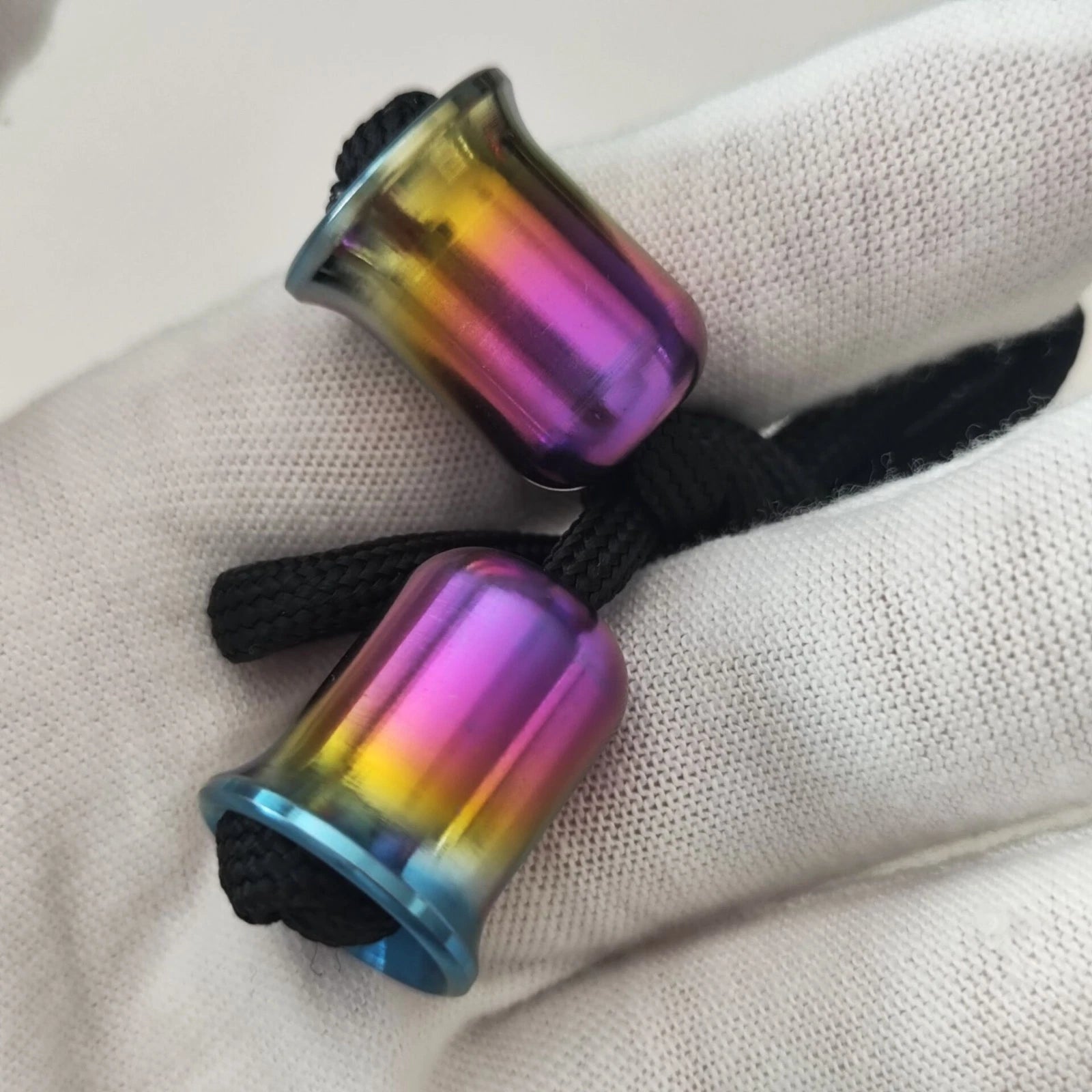 Titanium Begleri Fidget Toy Finger Skill Exercise Paracord Stress Worry Bead 07FC0E-D4 - KOEEK