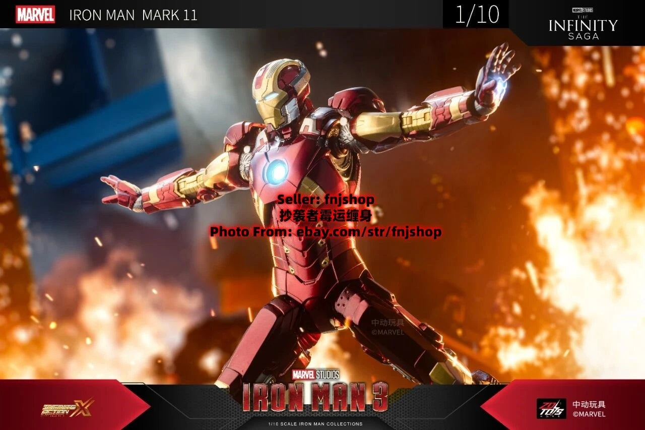 ZD TOYS INFINITY SAGA MK11 Mark11 Iron Man 3 Series 1/10 Action Figure IN STOCK ZD_TOYS - KOEEK