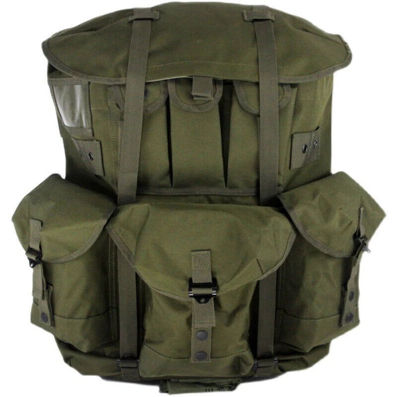 US ALICE Field Pack w/ Shoulder Straps Backpack Rucksack Medium LC1 OD Green 07FC0E-D4 - KOEEK