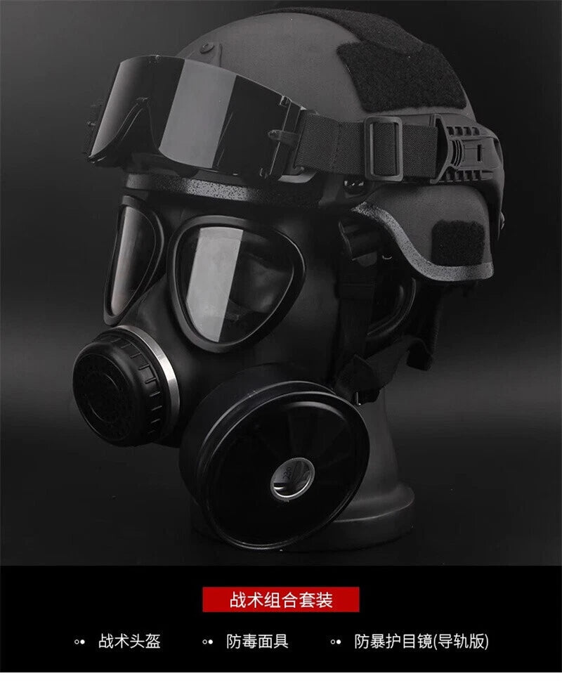 MICH Riot Helmets Gas Masks Goggles Field Combat Tactical Helmet Suit Outdoor 07FC0E-D4 - KOEEK