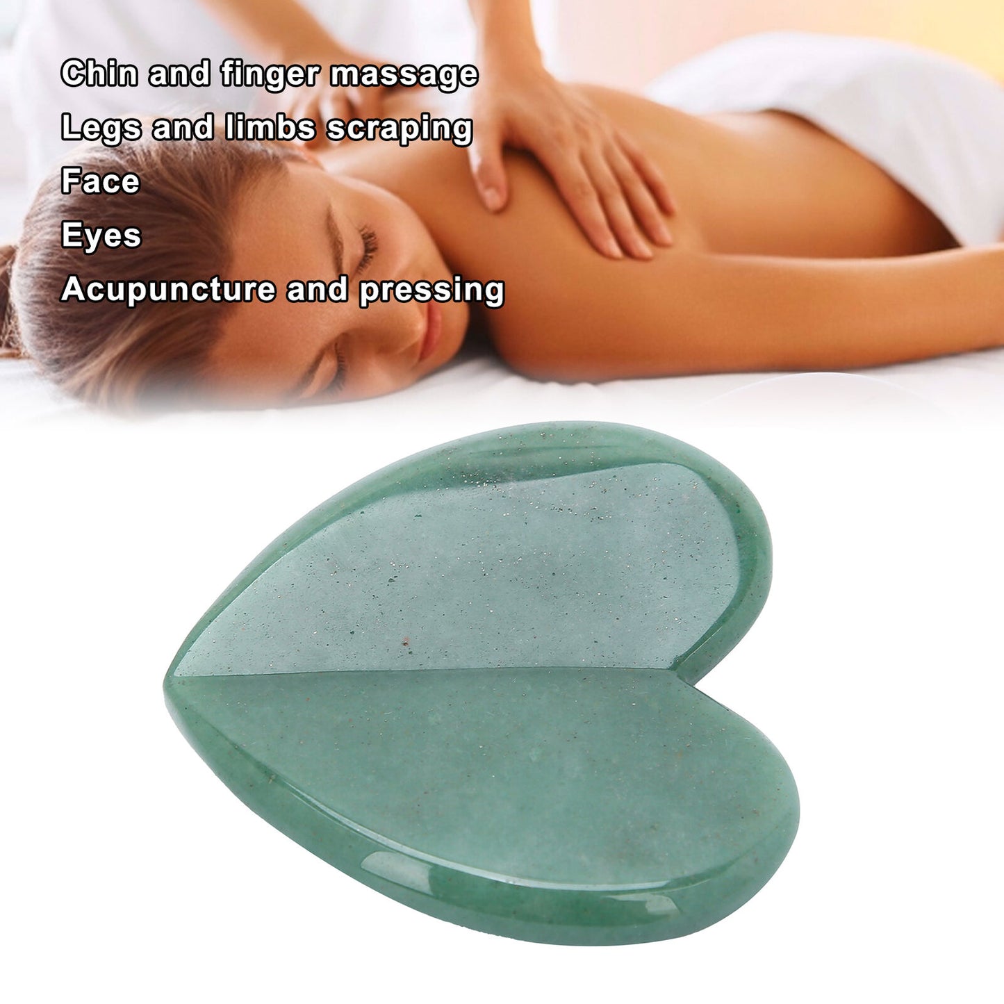 new Gua Sha Board Jade Stone AntiAging Therapy Scraping Massage For Neck Body HGF koeek - KOEEK