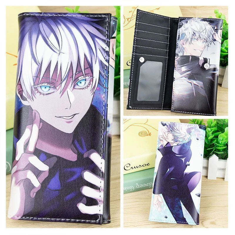 Anime Jujutsu Kaisen Satoru Gojo Purse Long Wallet Anime Cosplay Purse Gift 07FC0E-D4 - KOEEK