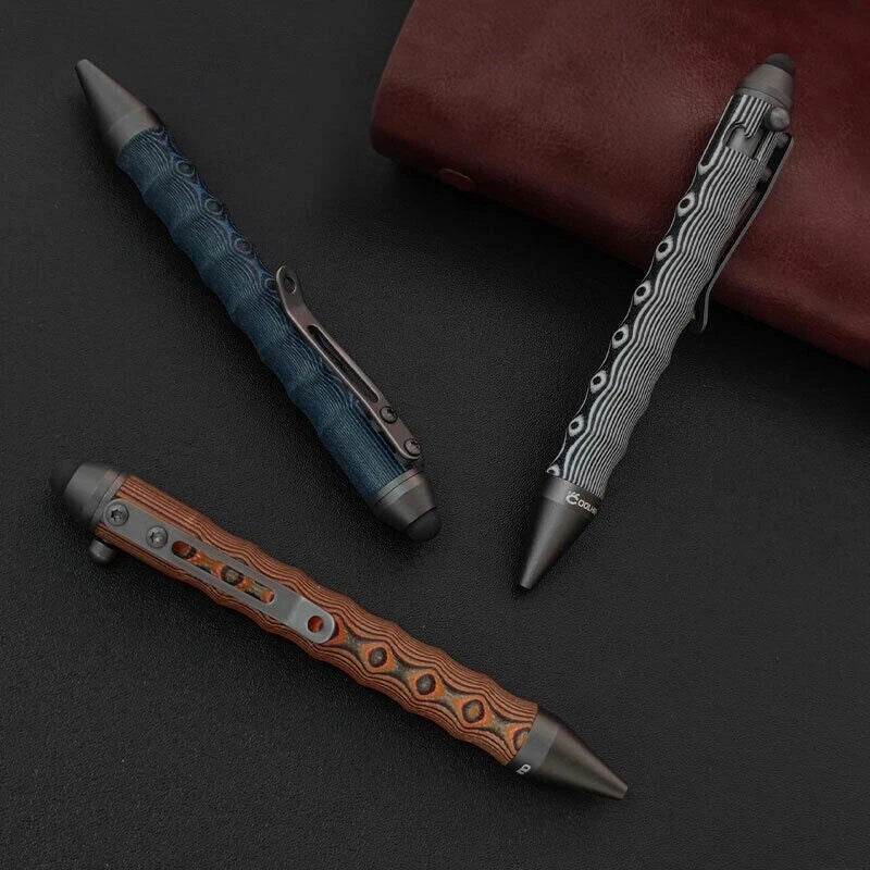 G10 Aluminum Alloy Ballpoint Pen with Stylus Tip Touch Screen EDC Writing Pen 07FC0E-D4 - KOEEK