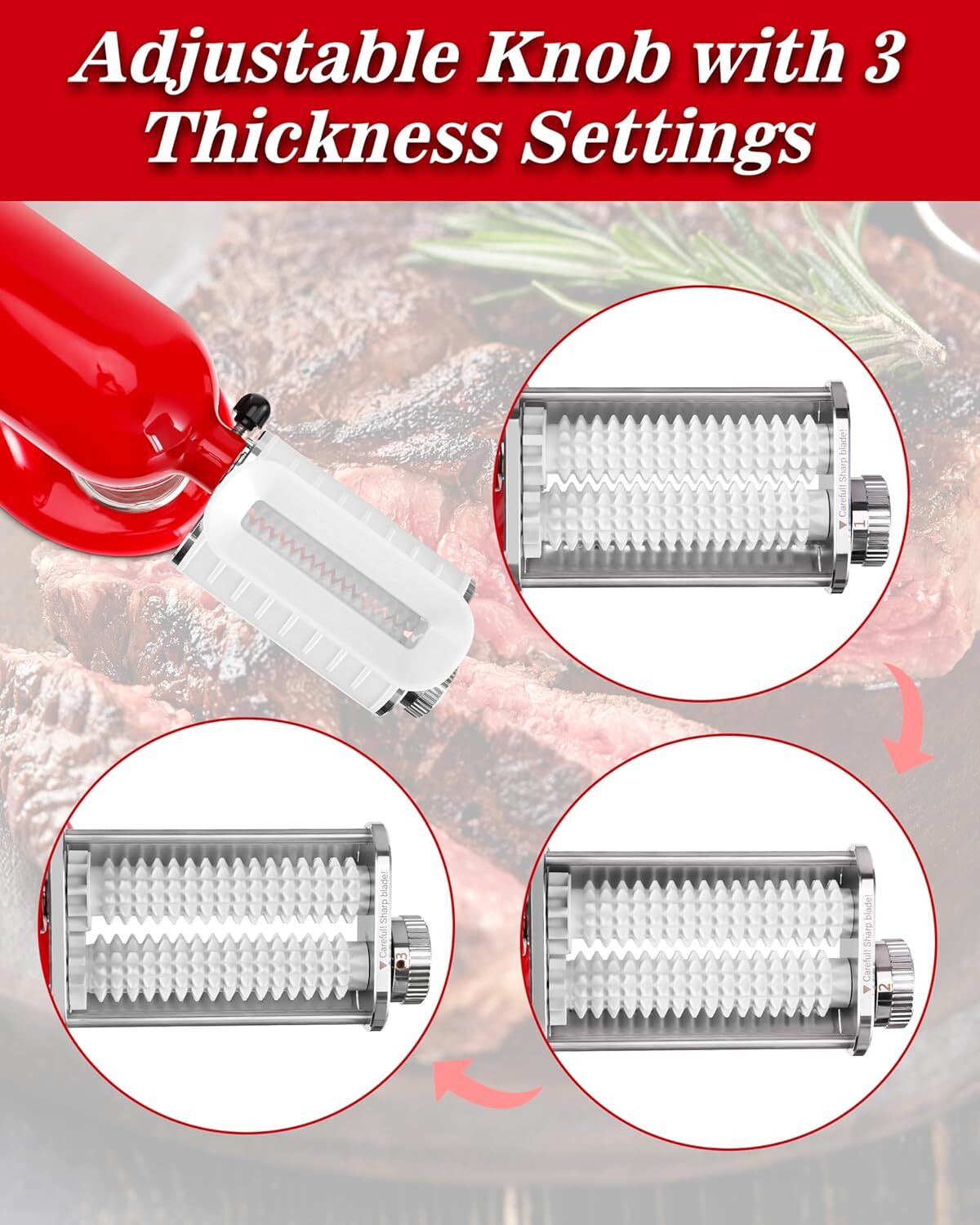 new Meat Tenderizer Attachment for KitchenAid, Machine Kitchen... 07FC0E-D4 - KOEEK