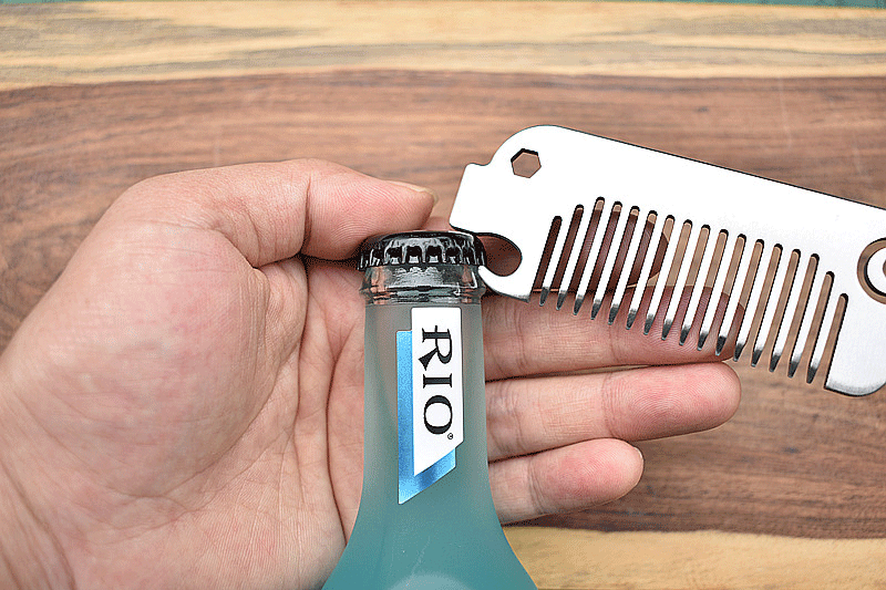 EDC 304 Stainless Steel Multi Tool Comb Bottle Opener Wrench Pocket Massage Comb 07FC0E-D4 - KOEEK