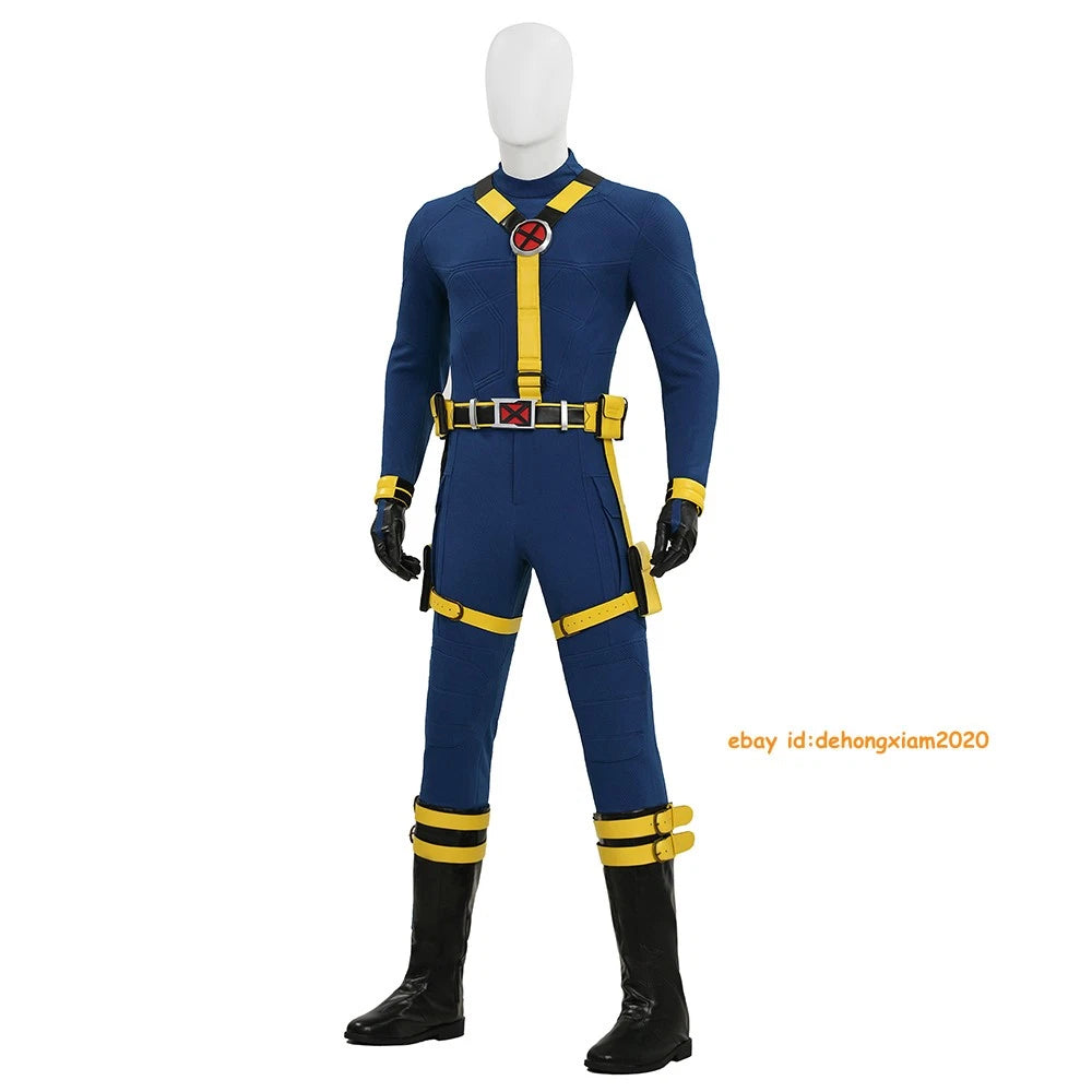 Avengers: Doomsday Cyclops Full Cosplay Costume with Shoes, for Halloween / Part 07FC0E-D4 - KOEEK