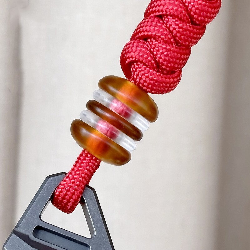 PEI Acrylic Knife paracord Lanyard Bead Pendant EDC DIY Necklace Pendant 07FC0E-D4 - KOEEK