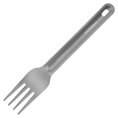 Pure Titanium Tableware Spoon +Fork Portable Outdoor Camping Travel EDC Tool 07FC0E-D4 - KOEEK
