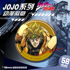 Anime JoJo's Bizarre Adventure Figure Metal Pin Brooch Badge Art Gift 6Pcs/Set 07FC0E-D4 - KOEEK