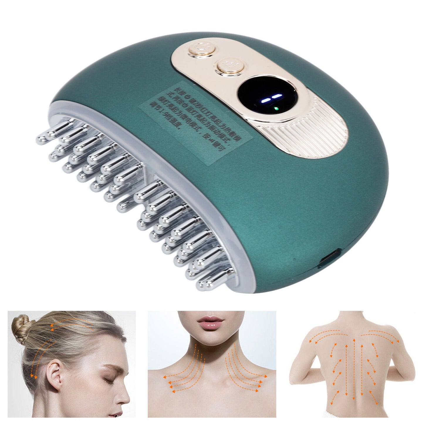 new Back Massager TENS Pulse Massage Brush Relief Technology Scraping Instrument HGF koeek - KOEEK