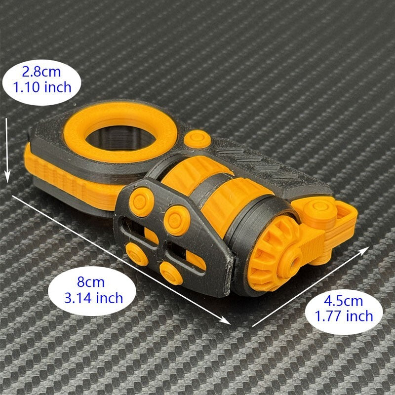 Novel and Cool EDC Fidget Toys Fashion Plastic Fidget Ring Stress Relief 07FC0E-D4 - KOEEK