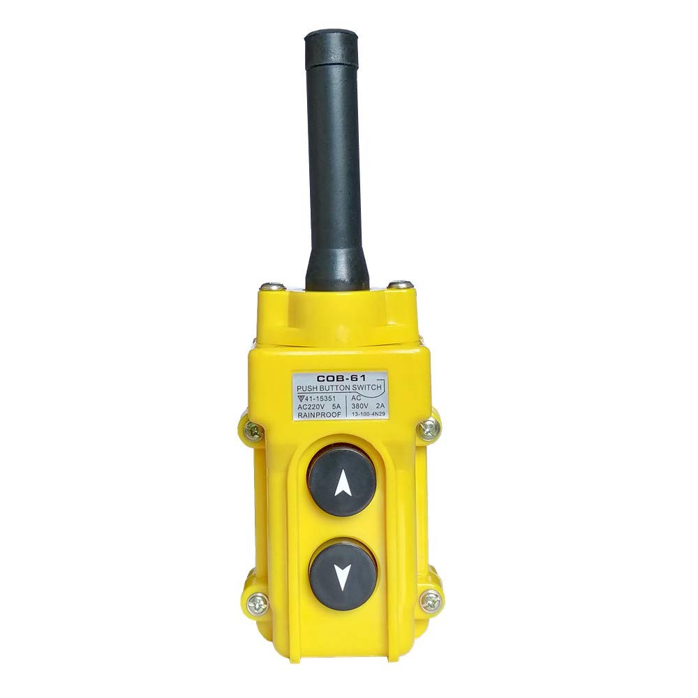 new Hoist Crane Push Button Switch, Rainproof COB-61 Pendant Control... 07FC0E-D4 - KOEEK