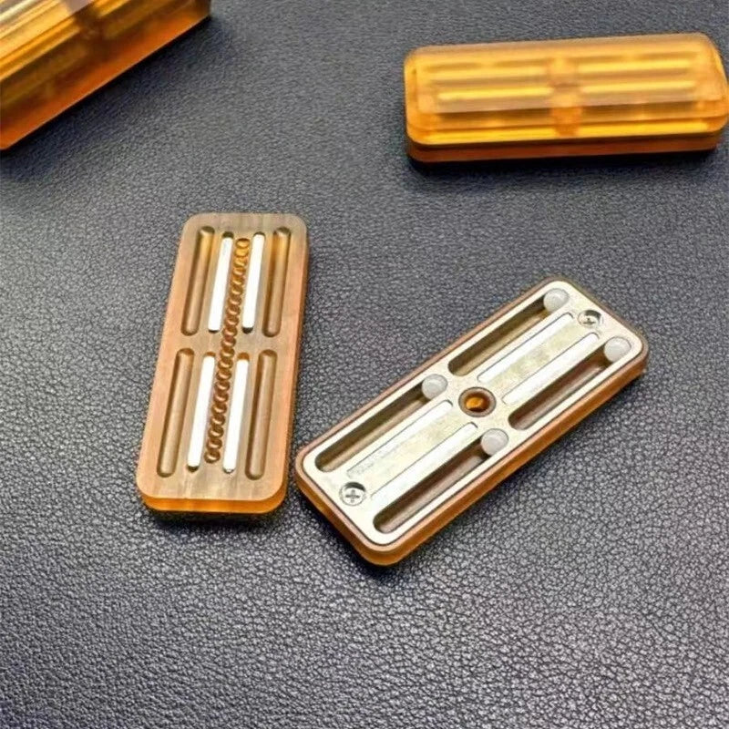 Amber PEI Mechanical Fidget Slider EDC Fidget Toys Fun Stress Relief Toy 07FC0E-D4 - KOEEK