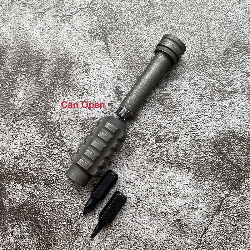 Titanium Alloy Screwdriver portable Gadget Cross Bit Riding EDC multi-Tools 07FC0E-D4 - KOEEK