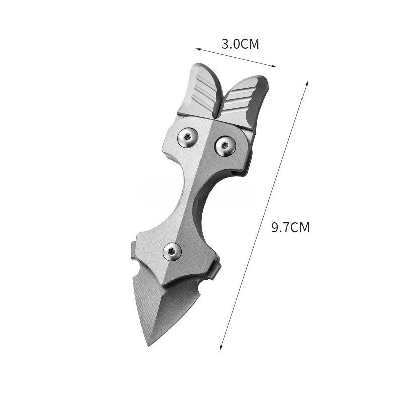 Titanium Alloy Multi-tool Toys EDC Pry Bar With Sheath Outdoor Camping Gear Gift 07FC0E-D4 - KOEEK