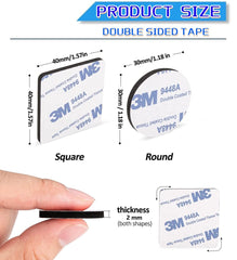 new 50Pcs Heavy Duty Double Sided Foam Tape Strong Pad Mounting Adhesive black 07FC0E-D4 - KOEEK