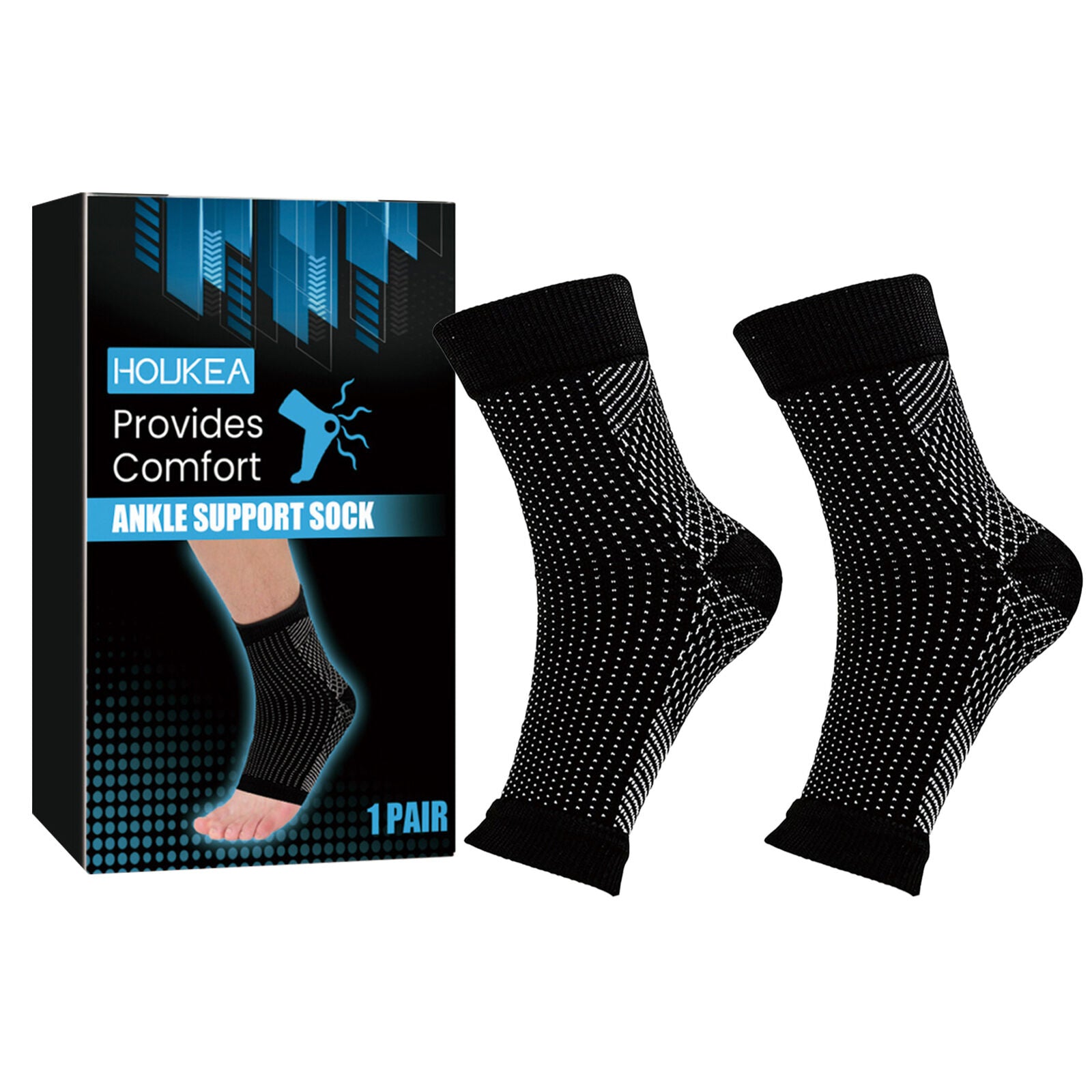 new Plantar Fasciitis Socks Foot Arch Support Pain Ankle Relief Pair Compression koeek - KOEEK