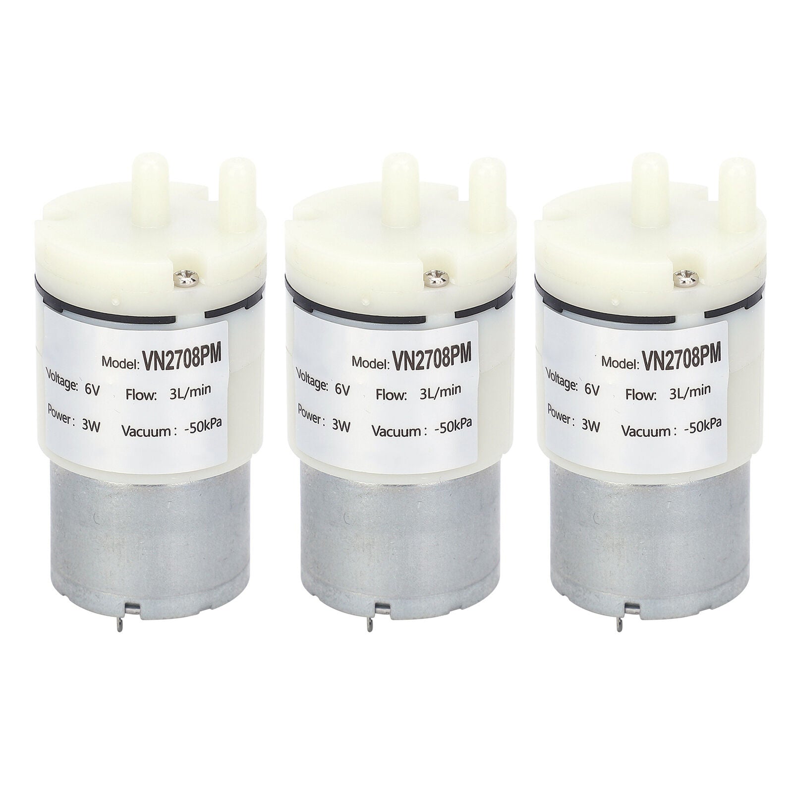 new 3Pcs Diaphragm Pump Mini Vacuum Water Motor For Fish Tank DC 6V VN2708PM koeek - KOEEK