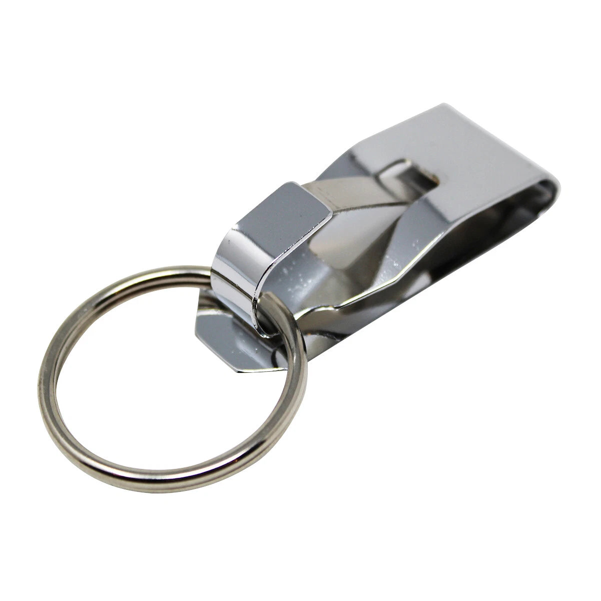 2 Pcs Secure Belt Clip Key Holder w Metal Hook & Heavy Duty 1 1/4" Keychain Ring 07FC0E-D4 - KOEEK