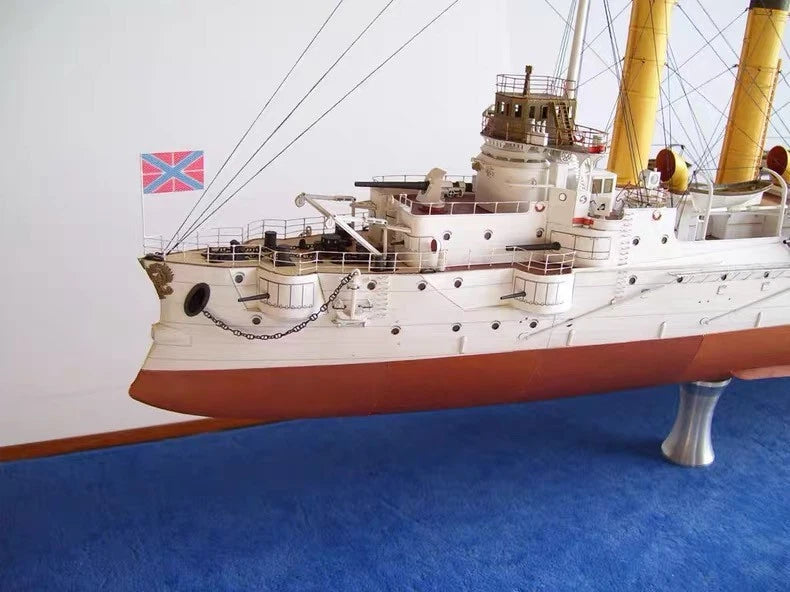1/200 WWI Russian Askold Armored Cruiser Paper Model High Difficulty 07FC0E-D4 - KOEEK