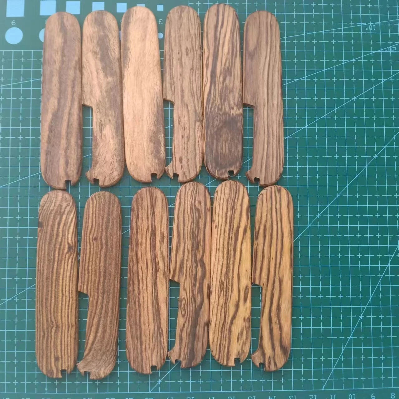 1 Pair Golden sandalwood Grip Handle Scale For 91mm Victorinox Swiss Army Knives 07FC0E-D4 - KOEEK